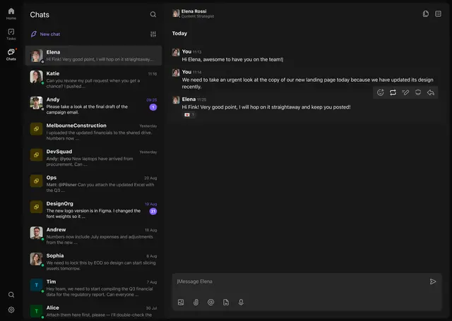 Field conversation and voice-note follow-up in Convoe