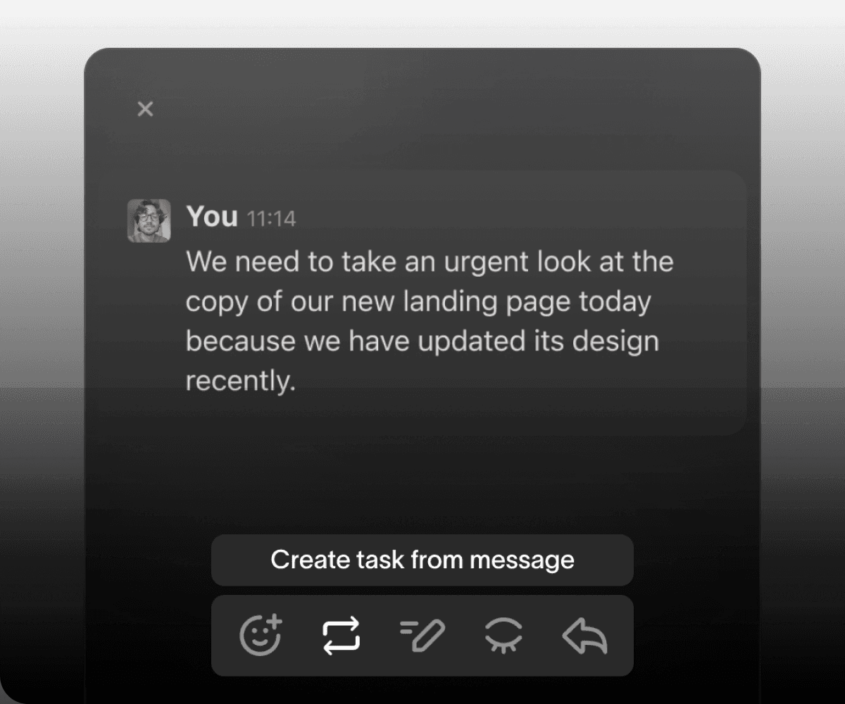Chat + Tasks Integration