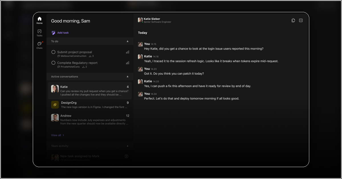 Combined Values Chat Convoe Chat | Where Team Conversations Become Work